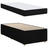 vidaXL Bedframe met matras Zwart 100 x 200 cm Stof