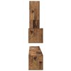 vidaXL Wand TV Kast Wandgemonteerd 4 pcs Oud Hout Bewerkt hout