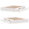 vidaXL Bedframe zonder matras massief grenenhout wit 140x190 cm