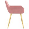 vidaXL Eetkamerstoelen 2 st fluweel roze