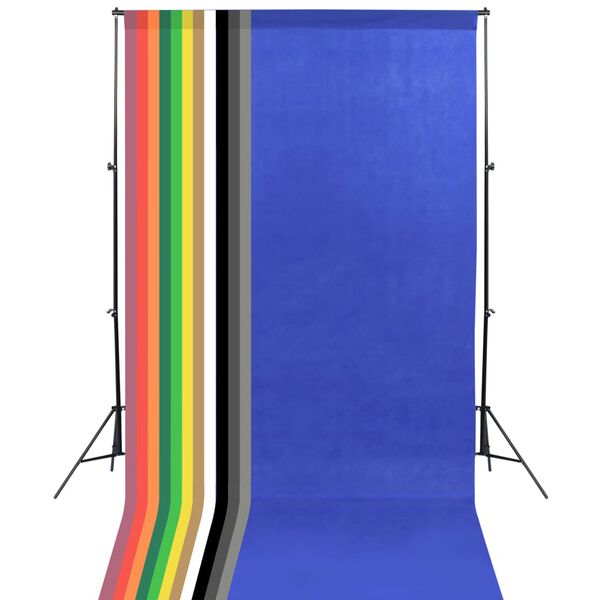 vidaXL Studioset met lampen en achtergronden