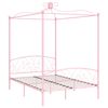 vidaXL Hemelbedframe metaal roze 120x200 cm