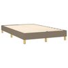 vidaXL Boxspring met matras en LED stof taupe 120x200 cm