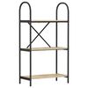 vidaXL Boekenkast 3-laags 60 x 30 x 109 cm Bewerkt hout Sonoma Eiken