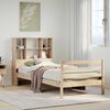 vidaXL Bed met boekenkast zonder matras massief grenenhout 90x190 cm