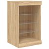 vidaXL Dressoir met LED-verlichting 162x37x67 cm sonoma eikenkleurig