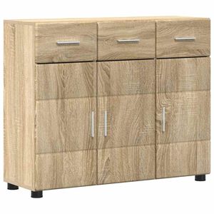 vidaXL Dressoir Sonoma Eiken 88,5 x 30,5 x 73 cm Bewerkt hout