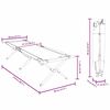 vidaXL Opvouwbaar Camping Bed 2 pcs Grijs 210 x 80 x 46 cm Oxford stof