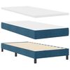 vidaXL Boxspring bed met hoofdeinde Donkerblauw 90 x 200 cm Fluweel