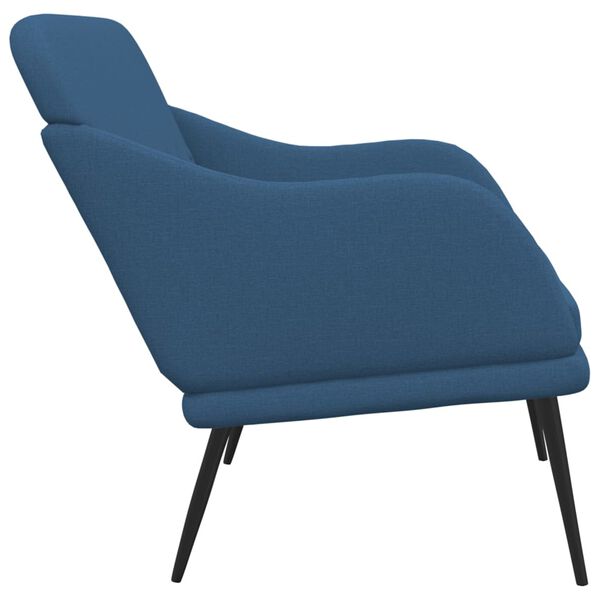 vidaXL Bankje 110x76x80 cm stof blauw