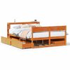 vidaXL Bedframe zonder matras massief grenenhout wasbruin 120x190 cm