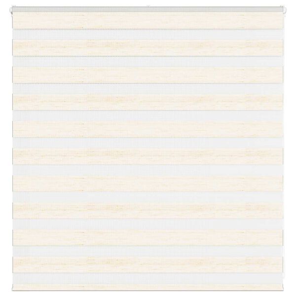vidaXL Zebra rolgordijn 140x100 cm stofbreedte 135,9 cm marmerbeige