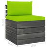 vidaXL 10-delige Loungeset met kussens pallet massief grenenhout