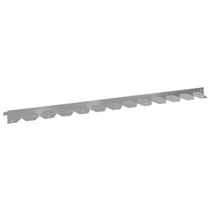 vidaXL Gazonrand 20 st 102 x 4 x 4 cm Staal Zilverkleurig