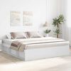 vidaXL Bedframe wit 200x200 cm
