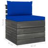 vidaXL 6-delige Loungeset met kussens pallet massief grenenhout