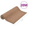 vidaXL Kunstgras met noppen 20x1,33 m beige