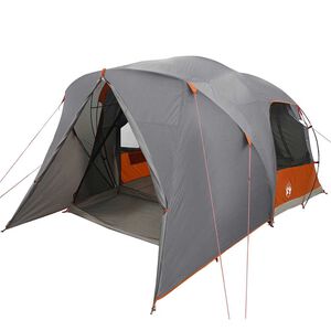 vidaXL Dome Tent 6-Person met dak Grijs en Oranje 500 x 314 x 206 cm