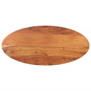 vidaXL Tafelblad ovaal 80x40x2,5 cm massief acaciahout