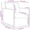 vidaXL Bank Donkergroen Totale afmetingen: 75 x 82 x 85 cm (B x D x H)