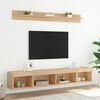 vidaXL 5-delige Tv-wandmeubelset met LED bewerkt hout sonoma eiken