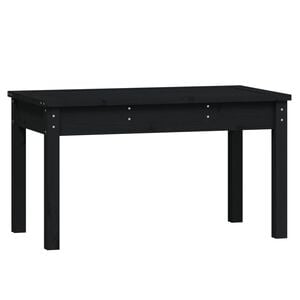 vidaXL Tuinbank 80x44x45 cm massief grenenhout zwart