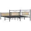 vidaXL Bedframe zonder matras metaal sonoma eikenkleurig 180x200 cm