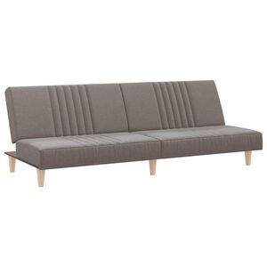vidaXL Slaapbank stof taupe