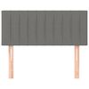 vidaXL Hoofdbord 90x5x78/88 cm stof donkergrijs
