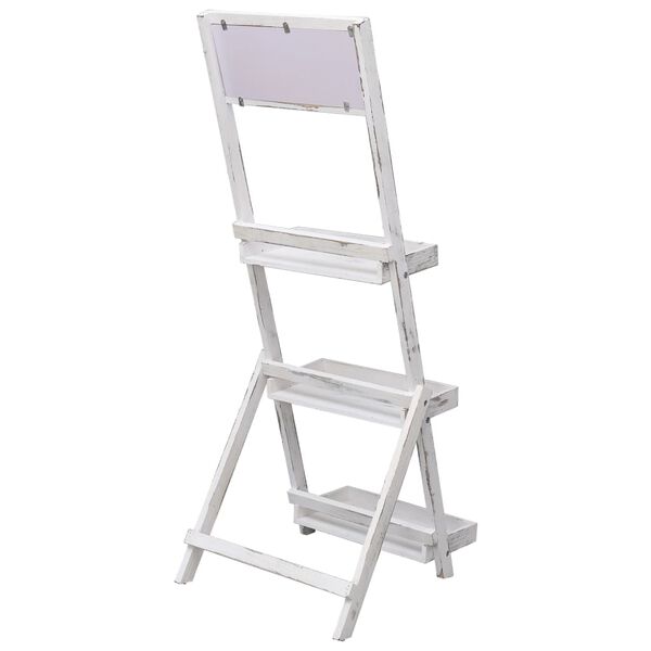 vidaXL Krijtbord op standaard 42x40x120 cm hout wit