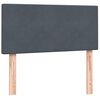 vidaXL Boxspring met matras fluweel donkergrijs 100x210 cm