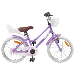 vidaXL Kinderfiets 18 Inch voor 5-7 jaar Paars