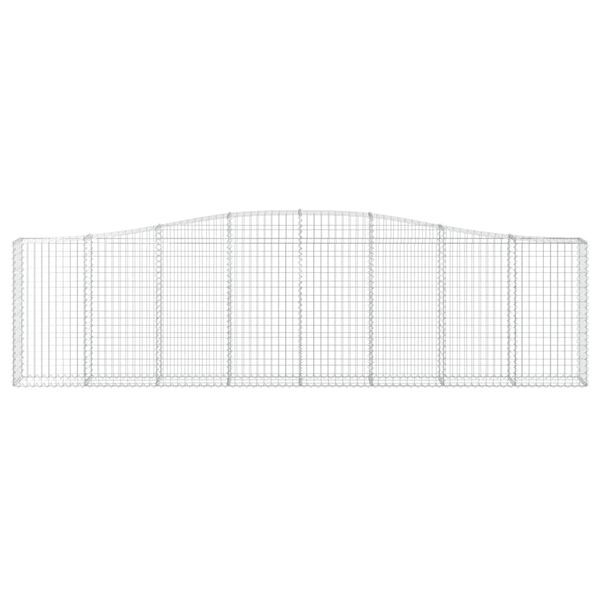 vidaXL Schanskorven 15 st gewelfd 400x30x100/120 cm ijzer