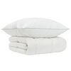 vidaXL 90% ganzen dons dekbedset FULDA 2 st 155 x 200 cm Winter Wit