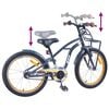 vidaXL Kinderfiets 20 Inch voor 6-11 jaar oud Donkergrijs