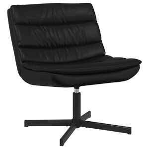 vidaXL Draaistoel Zwart 63 x 75 x 76 cm Kunstleer