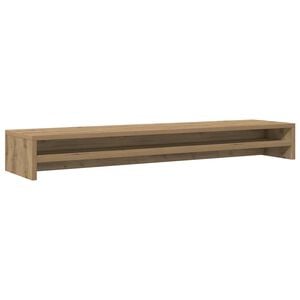 vidaXL Monitorstandaard Artisan Eikenhout 100x24x13 cm