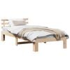 vidaXL Bedframe met hoofdeinde Naturel 80 x 200 cm Massief grenenhout