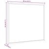 vidaXL Magnetisch whiteboard met massief grenenhouten frame 60x55 cm