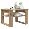 vidaXL Salontafel Artisan Eiken 64 x 54 x 44 cm Bewerkt hout