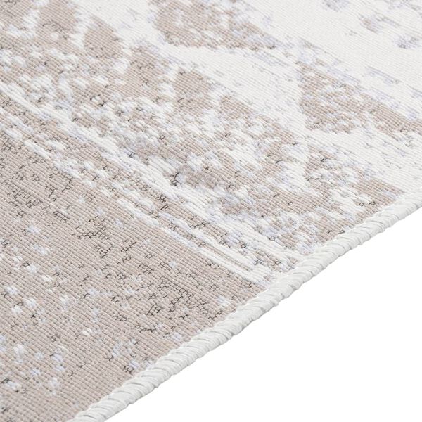 vidaXL Vloerkleed 160x230 cm katoen beige