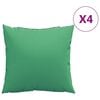 vidaXL Sierkussens 4 st 60x60 cm stof groen
