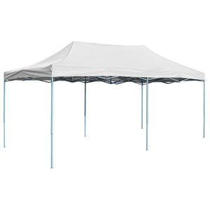 vidaXL Partytent inklapbaar 3x6 m staal wit