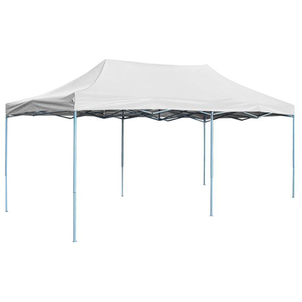 vidaXL Partytent inklapbaar 3x6 m staal wit