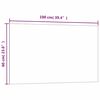 vidaXL Magneetbord wandgemonteerd 100x60 cm&nbsp;gehard glas wit