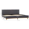 vidaXL Bedframe stof lichtgrijs 160x200 cm
