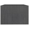 vidaXL Salontafel 75x50x33,5 cm massief grenenhout grijs