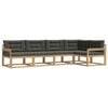 vidaXL Buiten bankenset 4 st Wit en antracietkleurig Polyester
