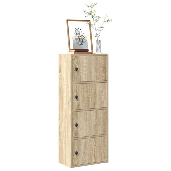 vidaXL Boekenkast 40x24x102 cm bewerkt hout sonoma eikenkleurig