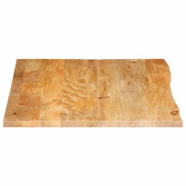 vidaXL Tafelblad met natuurlijke rand 100x80x3,8 cm massief mangohout